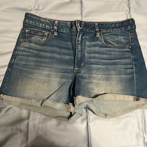 American Eagle Super Stretch Hi-Rise Shortie Jean Denim Short